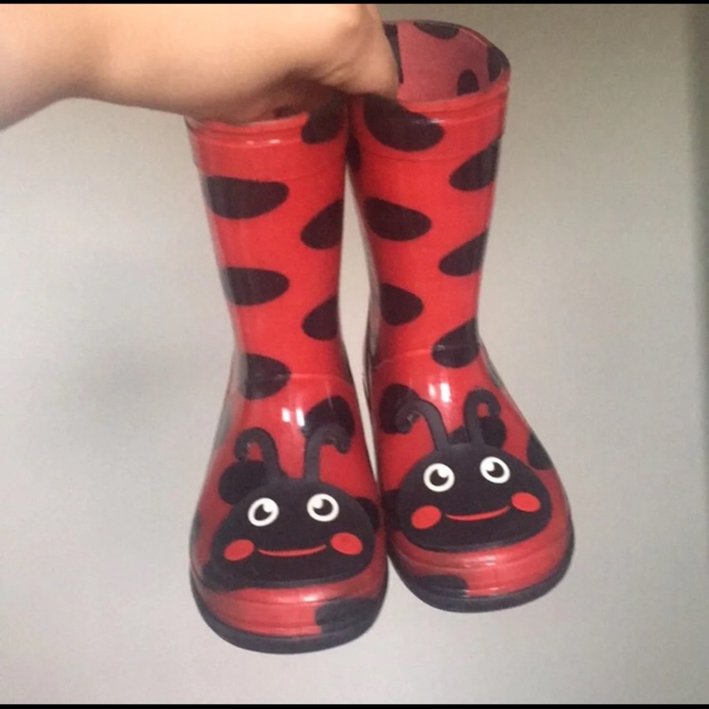 Ladybug Rainboots